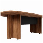 Mesa de Reunião Diretoria – 2,80×1,20m NOGAL SEVILHA / PRETO – 22016 - Imagem 3