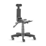 Cadeira Presidente PLUS BACK SYSTEM Baixa Costurada c/ Braços Reguláveis – Corino Preto 32974 - Imagem 4