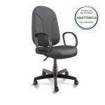 Cadeira Escritório PRESIDENTE PLUS c/ BRAÇO CORSA – COR PRETO 32957