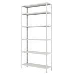Estante de Aço com 06 Bandejas 30 cm (22/18) – 1,98×0,92×0,30m – Cinza – SA – 16015 - Imagem 3