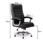 Poltrona LUXO IMPORTADA Concha Dupla Syncron – Couríssimo Preto – 30017 - Imagem 9