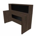 Balcão de Atendimento 1.35×1,13×0,60m – C/ Gavetas MARSALA/PRETO – 63084 - Imagem 5