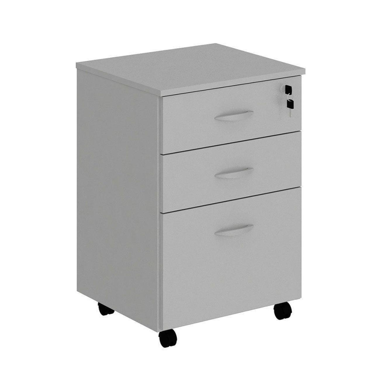 15103240744_gave.jpg Gaveteiro Volante 03 Gav. 0,67×0,46×0,40m – Cor Cinza 21210 - Imagem 1