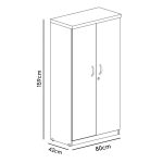 Armário Alto Fechado com 02 Portas – 1,59X0,80X0,42m –  AZUL/CZ – 44102 - Imagem 2