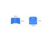 Kit 02 longarinas PLÁSTICAS 03 Lugares – COR AZUL – REALPLAST – 23009 - Imagem 4