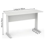 Mesa Escritório 1,50×0,60m com GAVETAS – MAXXI – CINZA/CINZA – 53082 - Imagem 4