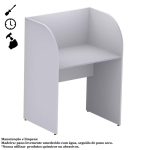 Baia Inicial FECHADA para Atendimento 1,20×0,80×0,60m c/ FUNDOCINZA/CINZA – 24012 - Imagem 2