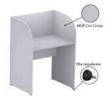 Baia Inicial FECHADA para Atendimento 1,20×0,80×0,60m c/ FUNDOCINZA/CINZA – 24012 - Imagem 3