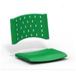 Kit 07 Cadeiras longarinas PLÁSTICAS 03 Lugares – Cor VERDE – REALPLAST – 23077 - Imagem 3