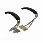 Cadeira Presidente ALTA Costurada – Base e Braço CROMADO – Corino Preto – 35103 - Imagem 4