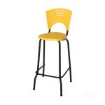 KIT 05 Banquetas Fixa Alta Piacere – Cor Amarelo – 34109 - Imagem 5
