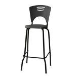 Banqueta Fixa Alta Piacere – Cor Preto – 34103 - Imagem 2