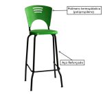 KIT 05 Banquetas Fixa Alta Piacere – Cor Verde – 34106 - Imagem 2