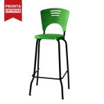 KIT 05 Banquetas Fixa Alta Piacere – Cor Verde – 34106 - Imagem 4
