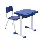 Kit Escolar Individual  AZUL – (Mesa e Cadeira) – JUVENIL 06 a 09 Anos – REALPLAST – 40999 - Imagem 2