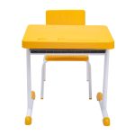 Kit Escolar Individual  – (Mesa e Cadeira) – JUVENIL 06 a 09 Anos COR AMARELO – REALPLAST – 41083 - Imagem 2