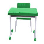 Kit Escolar Individual VERDE – (Mesa e Cadeira) – JUVENIL 06 a 09 Anos COR VERDE – REALPLAST – 41084 - Imagem 4
