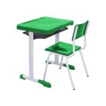 Kit Escolar Individual VERDE – (Mesa e Cadeira) – JUVENIL 06 a 09 Anos COR VERDE – REALPLAST – 41084 - Imagem 3