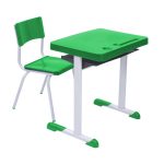 Kit Escolar Individual VERDE Mesa e Cadeira INFANTIL 03 a 06 Anos  COR VERDE – REALPLAST – 41088 - Imagem 2