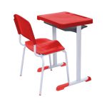 Kit Escolar Individual VERMELHO – (Mesa e Cadeira) – ADULTO – REALPLAST – COR VERMELHO – 40082 - Imagem 2