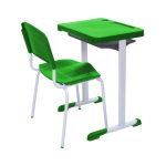 Kit Escolar Individual VERDE – (Mesa e Cadeira) – ADULTO – REALPLAST – COR VERDE – 40084 - Imagem 2