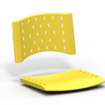 Cadeira Longarina PLÁSTICA 03 Lugares – Cor AMARELO – REALPLAST – 33094 - Imagem 5