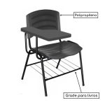 Cadeira Universitária Plástica Prancheta PLÁSTICA – COR PRETO – MOGIMAX – 34020 - Imagem 3