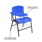 Cadeira Universitária Plástica Prancheta PLÁSTICA – COR AZUL – MOGIMAX – 34023 - Imagem 2