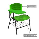 Cadeira Universitária Plástica com Prancheta PLÁSTICA – COR VERDE – MOGIMAX – 34024 - Imagem 2