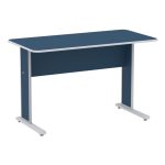 Mesa Escritório 1,20×0,60m s/ Gavetas – Cor Azul – JOB – 44074