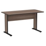 Mesa Escritório 1,50×0,60m s/ gavetas – MAXXI –  Cor Walnut 44097