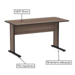 Mesa Escritório 0,90×0,60m – MAXXI – Cor Walnut 44094 - Imagem 3