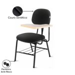 Carteira Universitária Secretária Estofada (CANHOTO) c/ Grade – Corino Preto – MARTIFLEX- 32047 - Imagem 3