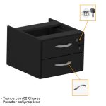 Gaveteiro Suspenso – Cor PRETO – 42997 - Imagem 2