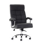 Poltrona Presidente Milano com Mola Ensacada – POLLO MÓVEIS – COR PRETO – 30412