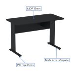 Mesa Escritório 1,20×0,60m c/ Gavetas – MAXXI – Cor Preto – 44090 - Imagem 2