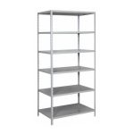 Estante de Aço com 06 Bandejas 60 cm (22/18) – 1,98×0,92×0,60m – Cinza – SA – 16016 - Imagem 4