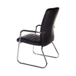 Poltrona para Escritório Interlocutor ATREUS Estofada – Cor Preto – Pollo Móveis – 32882 - Imagem 3