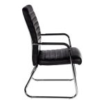 Poltrona para Escritório Interlocutor ATREUS Estofada – Cor Preto – Pollo Móveis – 32882 - Imagem 2