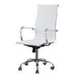 Cadeira Presidente Charles Eames Esteirinha – Cor Branco – Pollo Móveis – 32875 - Imagem 3