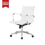 Cadeira Diretor Charles Eames Esteirinha – Cor Branco – POLLO MÓVEIS – 32874 - Imagem 3