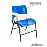 Cadeira Universitária Plástica Prancheta MDF – Cor Azul – MRPLAST – 34013 - Imagem 4