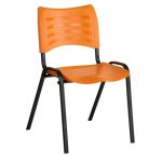 Cadeira Fixa 04 Pés Plástica (Polipropileno) – Cor Laranja – MRPLAST – 31235 - Imagem 4