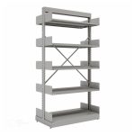 Estante Biblioteca de CENTRO com 10 Bandejas – 2,00×0,92×0,58m – SA – 13123