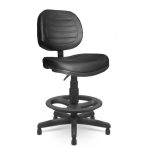 Cadeira Caixa Executiva Costurada S/ Braços – (Aranha PLAXMETAL) – Cor Preta – 35025