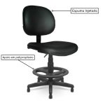Cadeira Caixa Executiva Lisa com Braço Regulável – (Aranha PMD) – Cor Preta – 35030 - Imagem 4