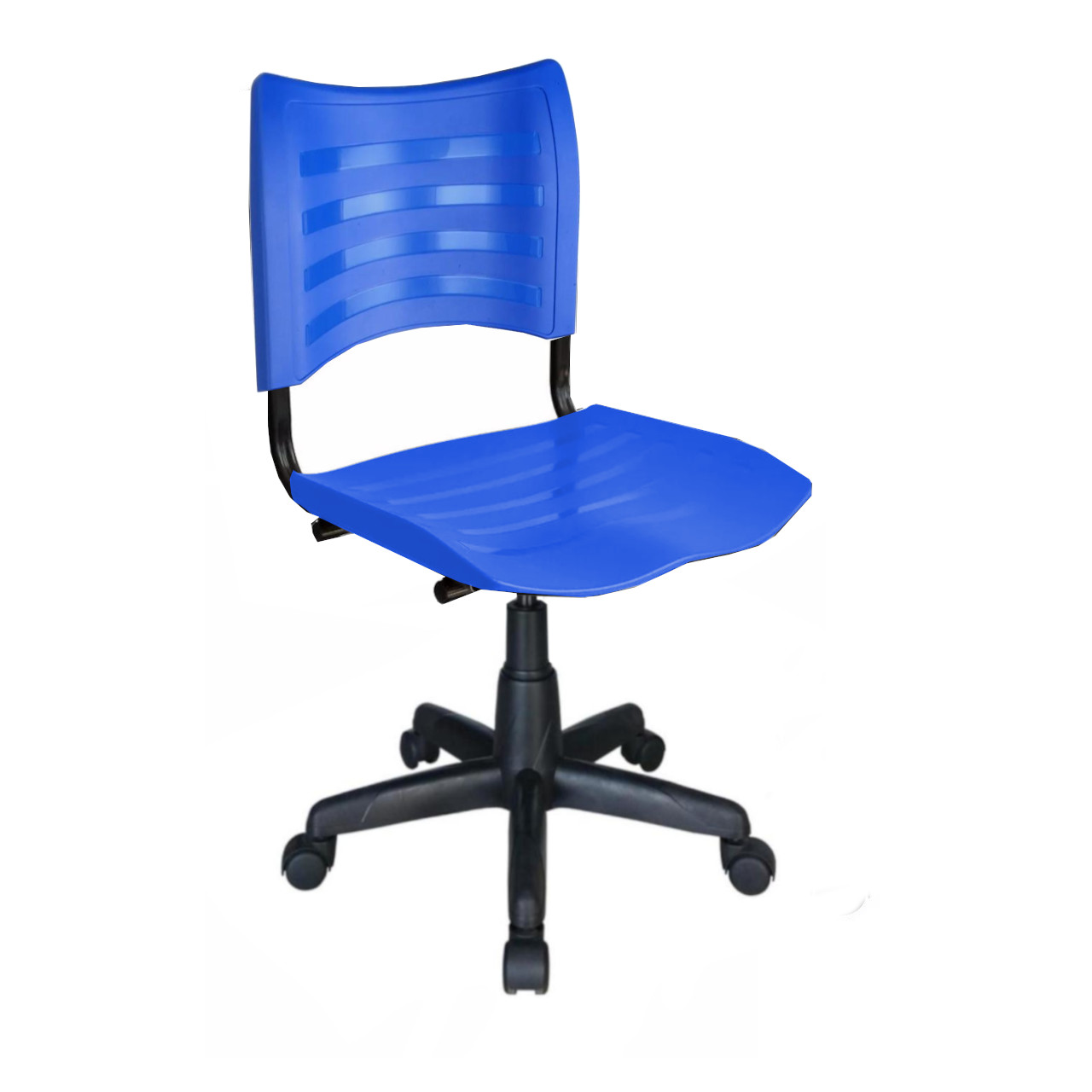 15261512305_azul.jpg Cadeira de Escritório Giratória PLÁSTICA – MRPLAST – COR AZUL – 31317 - Imagem 1