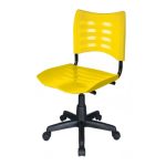 Cadeira de Escritório Giratória PLÁSTICA – MRPLAST – COR AMARELO – 31314 - Imagem 3