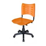 Cadeira de Escritório Giratória PLÁSTICA – MRPLAST – COR LARANJA – 31316 - Imagem 2