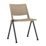 Cadeira de Escritório (Empilhável) Interlocutor ATLAS – Cor AREIA – Pollo Móveis – 88756